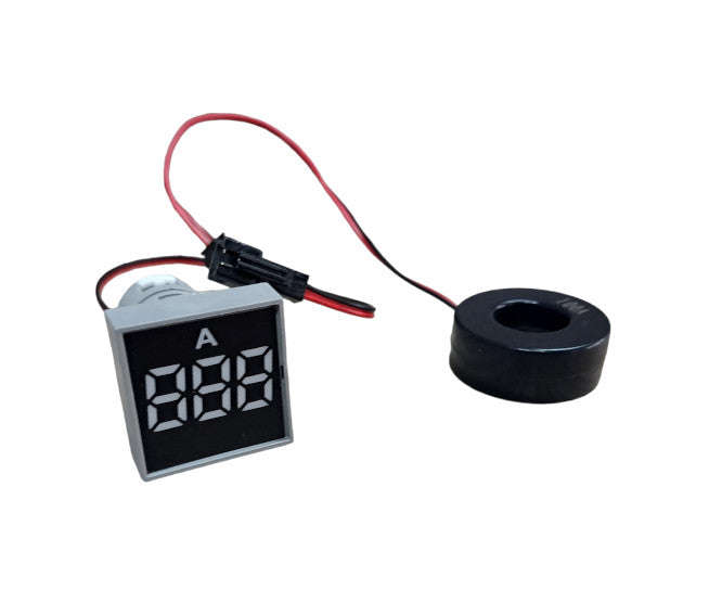 Ammeter pilot light square white PL-AMMETER-SQ-W