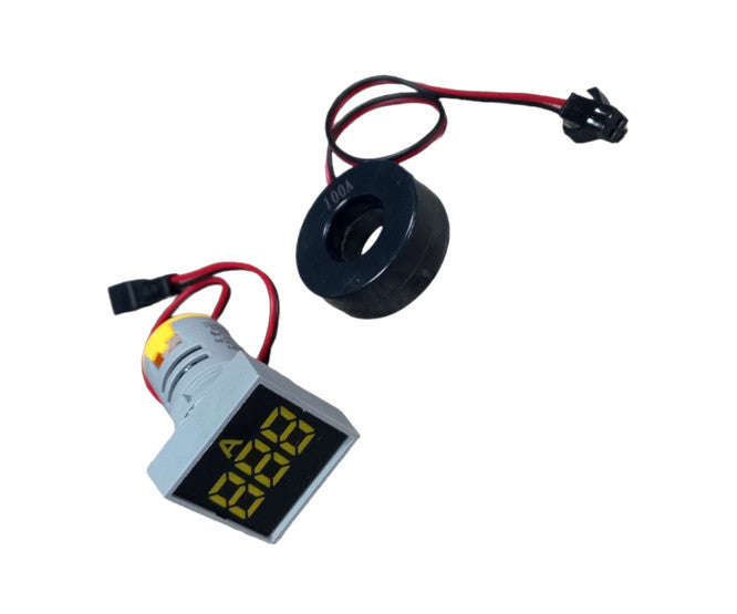 Ammeter pilot light square yellow PL-AMMETER-SQ-Y
