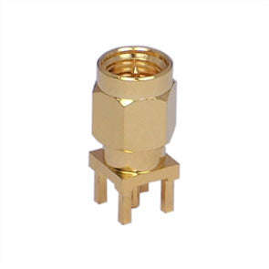 Sma-plug str pcb 5pin, gold plated plug-sma-str