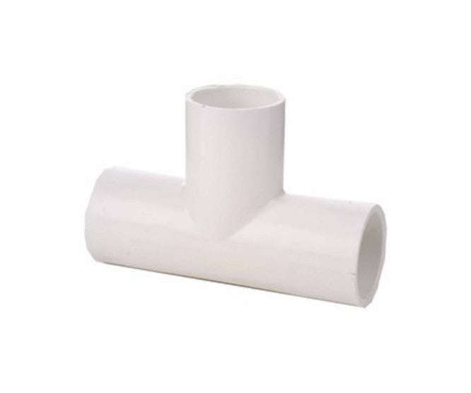 White pvc SHORT-T for 25mm conduit PVC-T-25MM