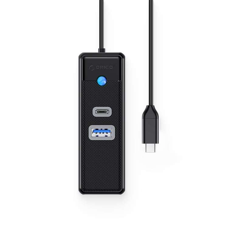 ORICO HUB TYPEC 3 PORT  W/ GBE 50CM BK