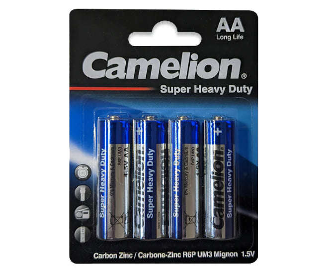 R6/aa battery 1.5v 4/pack zinc carbon, shd 4p/pack r6p-pb4b *a*