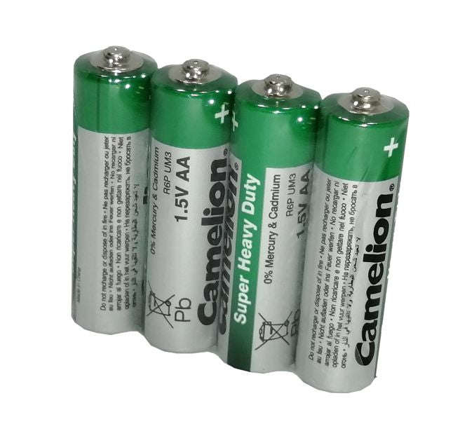 R6/aa battery 1.5V 4/PACK, zinc chloride, green R6P-SP4G
