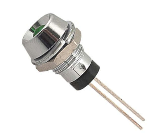 Led holder 5mm chrome grn led r735g
