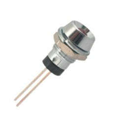 Led holder 5mm chrome yl led r735y         yellow