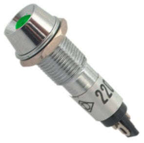 Lamp neon indi 220v d=09 green r752f-gr  (neon)