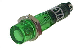 Lamp neon 220V d7.5 green R777F-GREEN