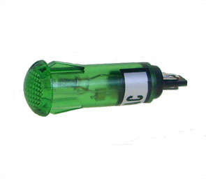 Lamp neon 220vac green w/res r7791-green