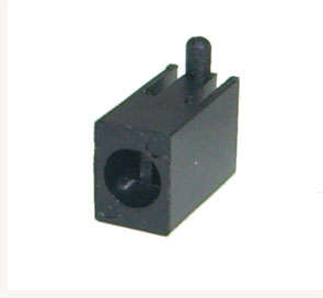Led holder 3mm r/a plastic bk r787865