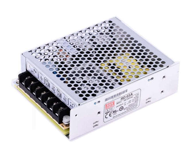 Power supply encl. i=220 o=5v,12v 65w rd-65a