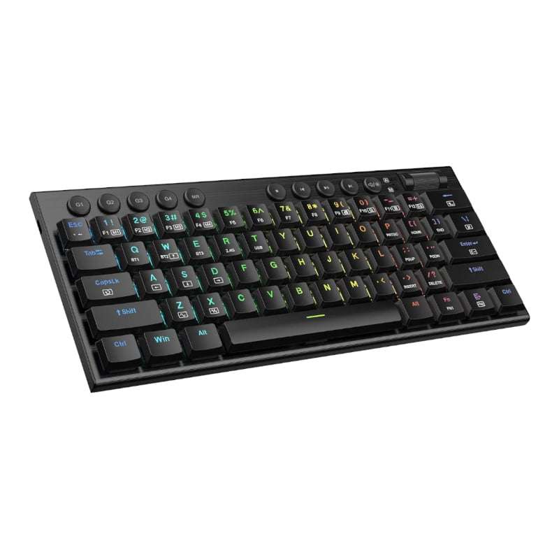 REDRAGON Horus Mini Pro 61Key Wireless Bluetooth Red Switch RGB Low Profile Gaming Mechanical Key...