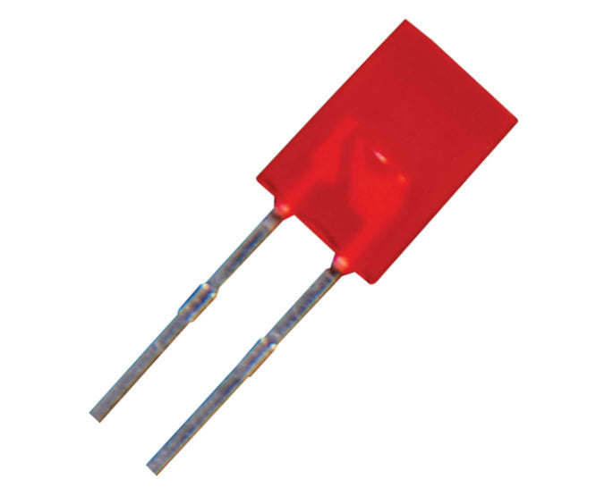 Led 5x2 di-red rectangular 8mcd sur18d