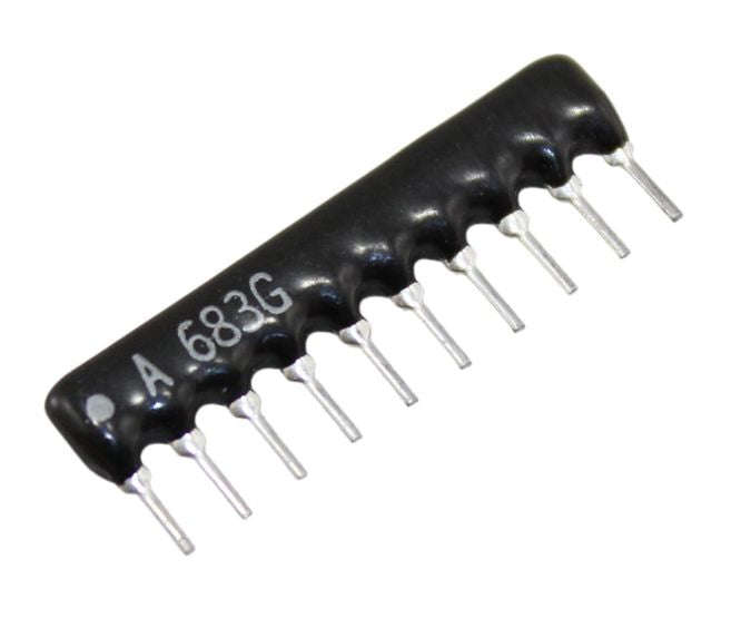 Network resistor sil 10-pin 9-res 100k rab10104g