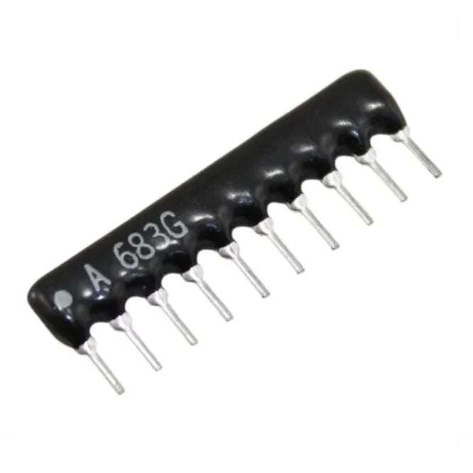 Network resistor sil 10-pin 9-res 100e hra-a10-101-j/g