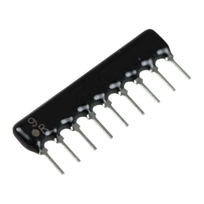 Network resistor sil 9-pin 8-res 15k l-09-1s-r15k