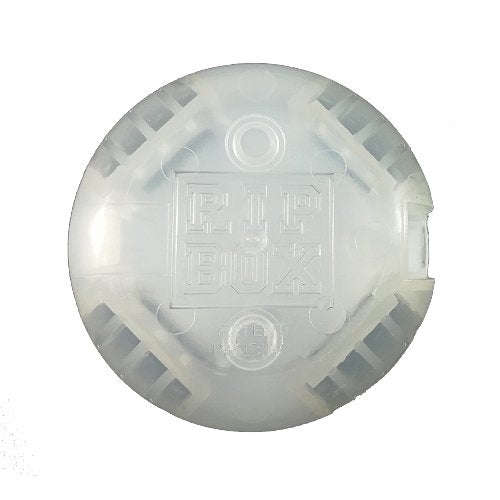 Round junction box closes with 1-click ! ripbox