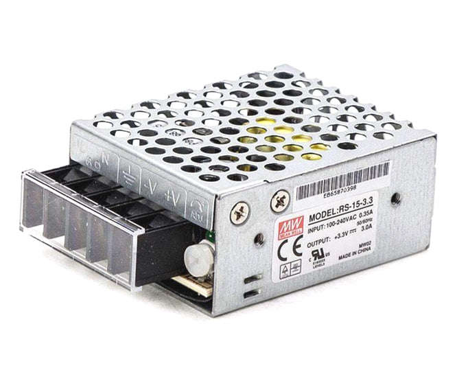 Power supply encl. i=220 o=3.3v 3a 15w rs-15-3.3
