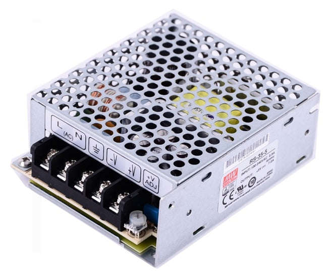 Power supply encl. i=220 o=5v 7a 35w rs-35-5