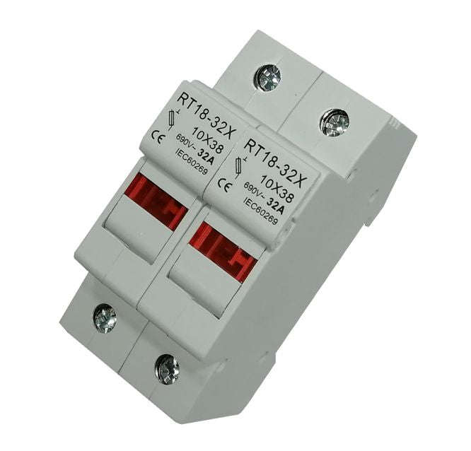 Fuse holder RT18-32 2 pole m with indication FH-RT18-32I-2P