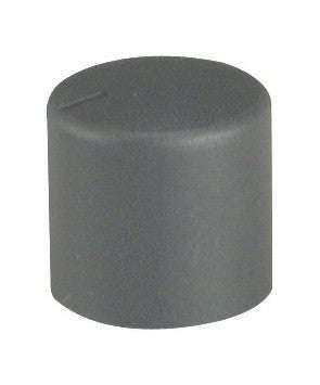 Knob plastic blk splin 18x16mm 6.0 hole s87315a
