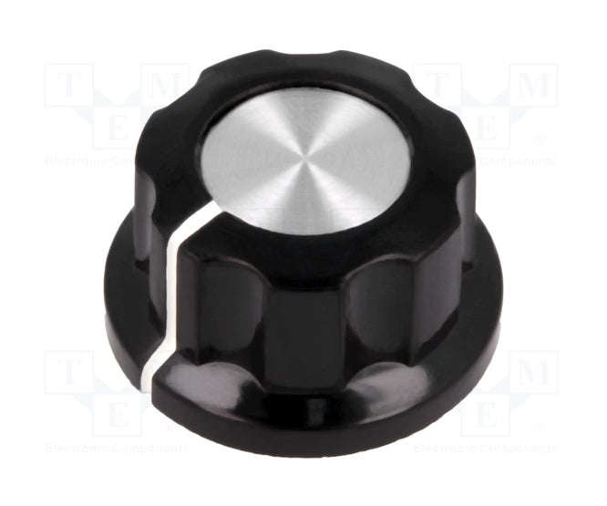 Knob pla black hex lin 20x12x6.4 - debulk mf-a01p black