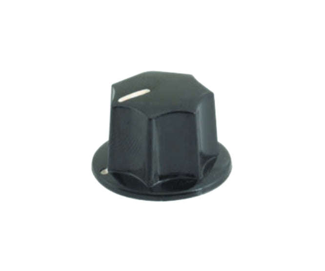 Knob pla blk scr lin 34x18x6.4 - debulk mf-b03
