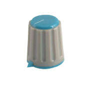 Knob pla blu hex poi 18x18x6.0 s8872-bl