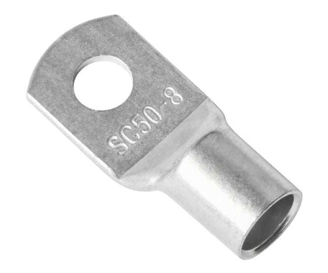 Terminal un-ins solid ring lug w=50mm2 ring=8.4mm sc50-8