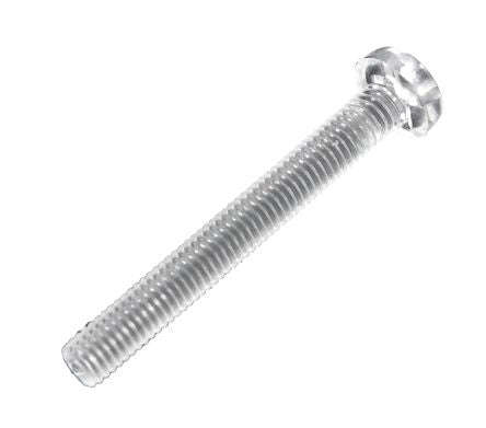Philips head nylon screw transparent m3x25 m3-25