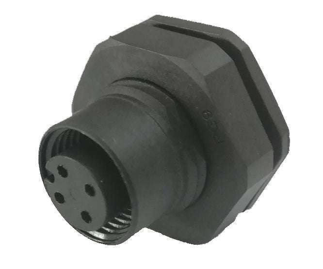 4w solder type panel mount m12 sensor socket sd-m12a-04p-ff-sf8007-00z(h)