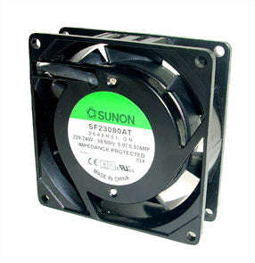 220v axial fan 80sqx25mm slv 19cfm lead sf23080at-2082hsl.gn