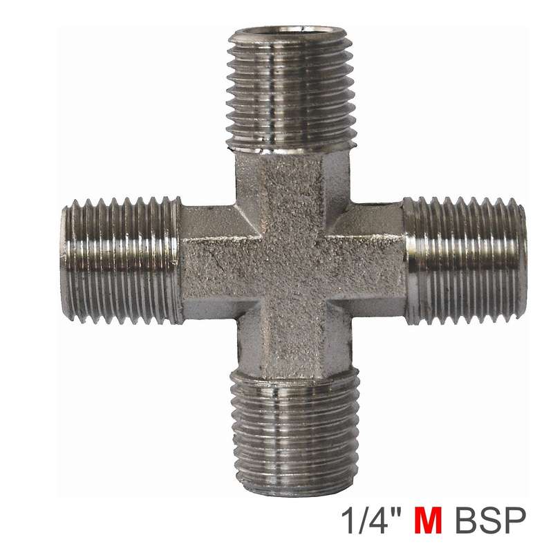 Cross type connector mmmm 1/4'