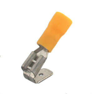 Terminal pre-ins mal+fem yl 6.35mm stack sg57673yl *a*