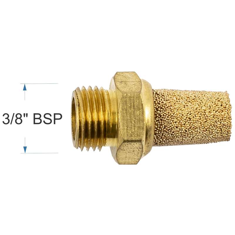 MUFFLER METAL CONICAL 3/8' MALE