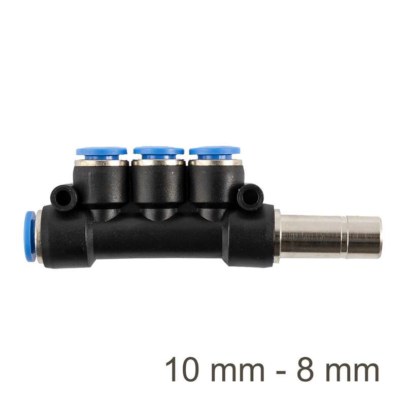 RED. INSERT MANIFOLD SIDE 4-PORT PU 10MM - 8MM