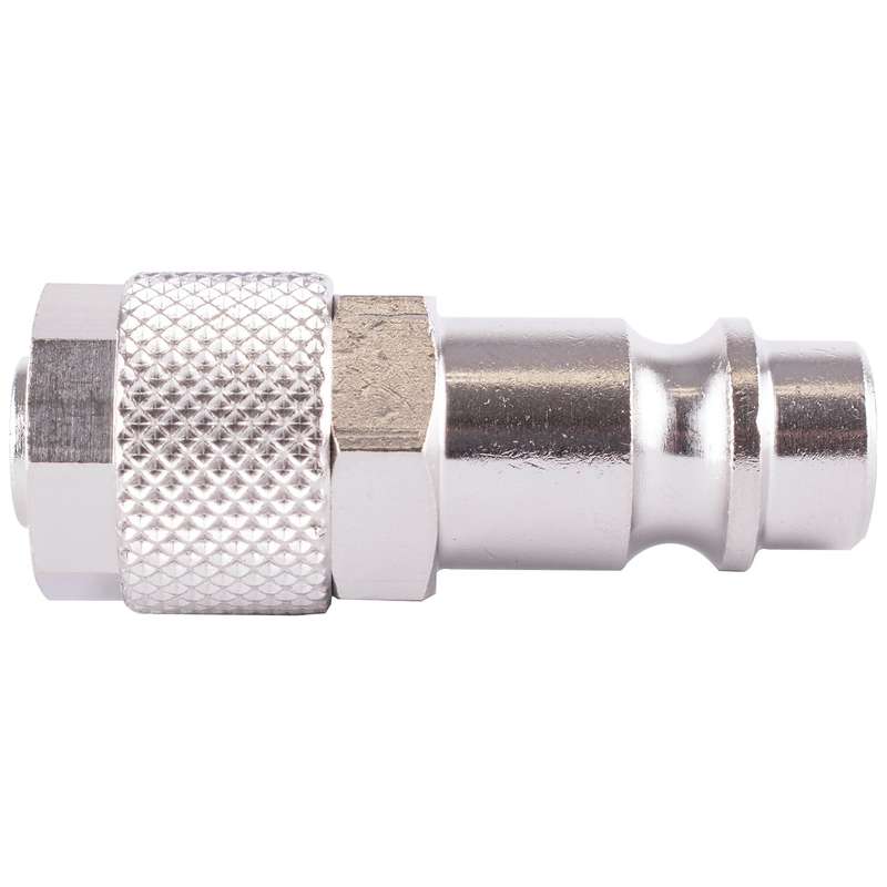 PU HOSE CONNECTOR 6MM ID X 8MM OD METAL GERMAN COUPLER INSERT