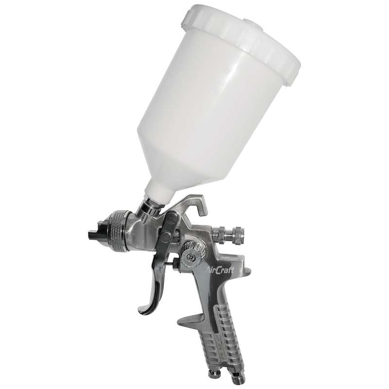 Spray gun hvlp 1.7mm nozzle 600cc plastic cup