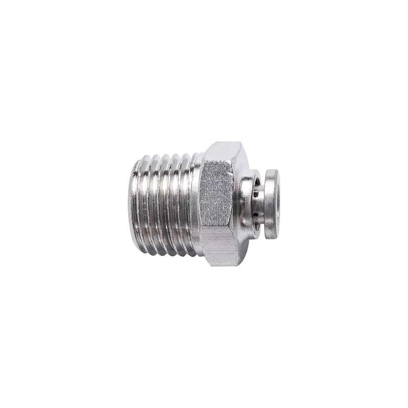 Metal pu fitting straight 4mm x 1/4' m