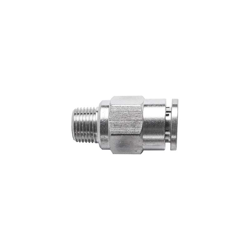 Metal pu fitting straight 8mm x 1/8' m