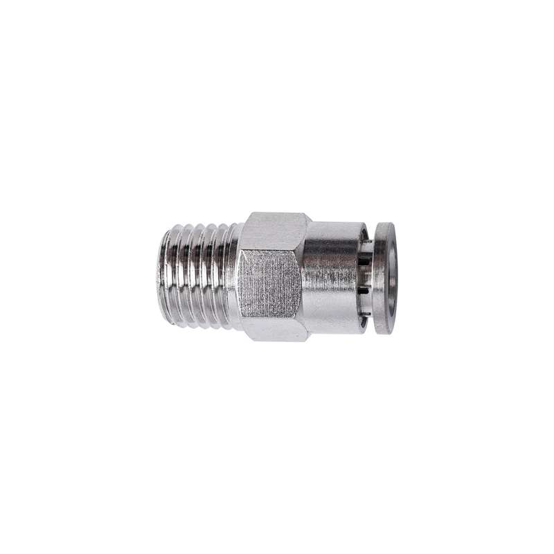 Metal pu fitting straight 8mm x 1/4' m