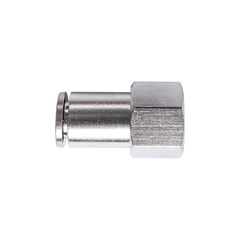 Metal pu fitting straight 8mm 1/4' f