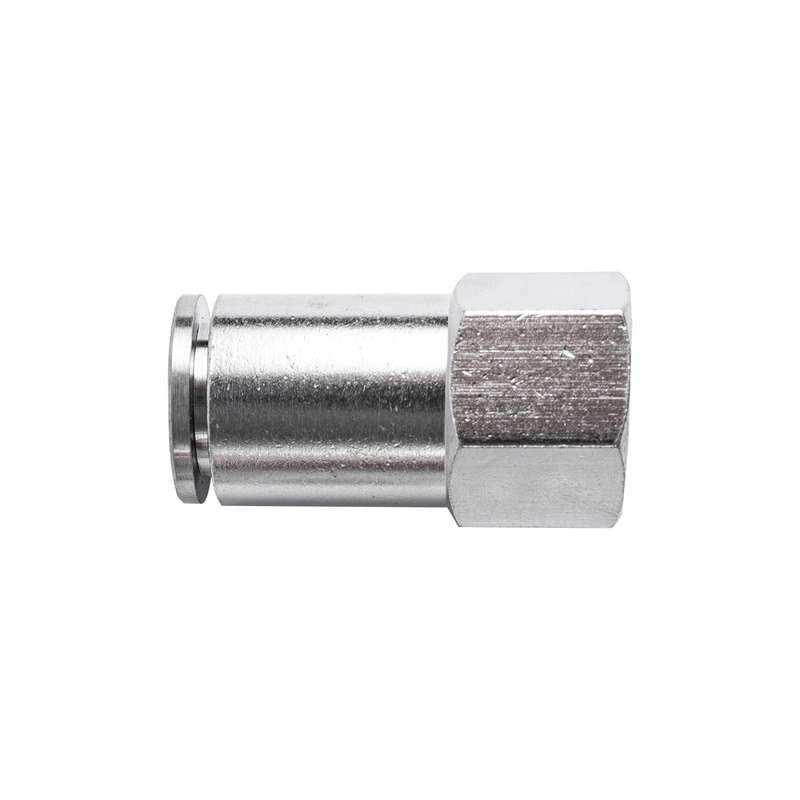 Metal pu fitting straight 10mm 1/4' f