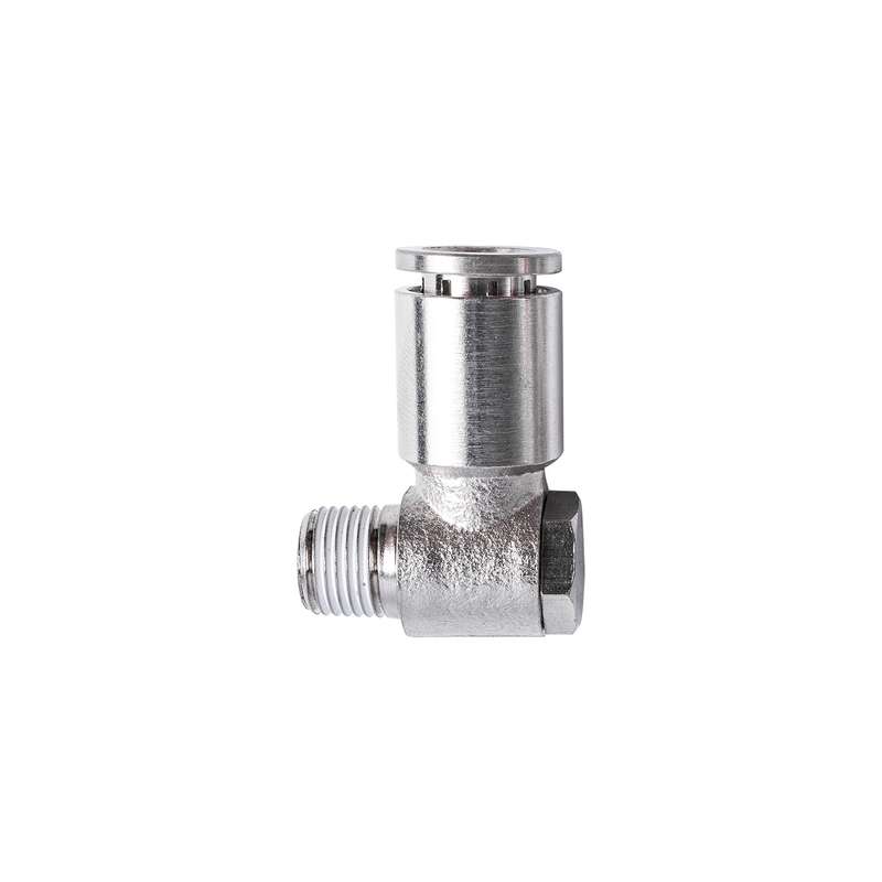 Metal swiv. elbow 8mm x 1/8' m