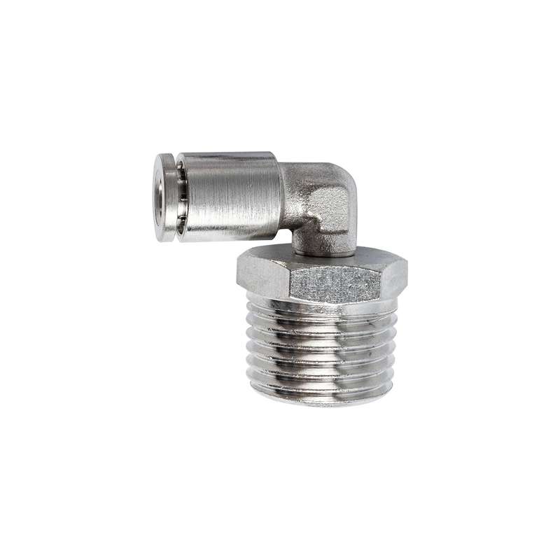 Metal pu fitting elbow 6mm 1/2' m