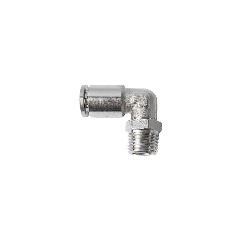 Metal pu fitting elbow 8mm 1/4' m