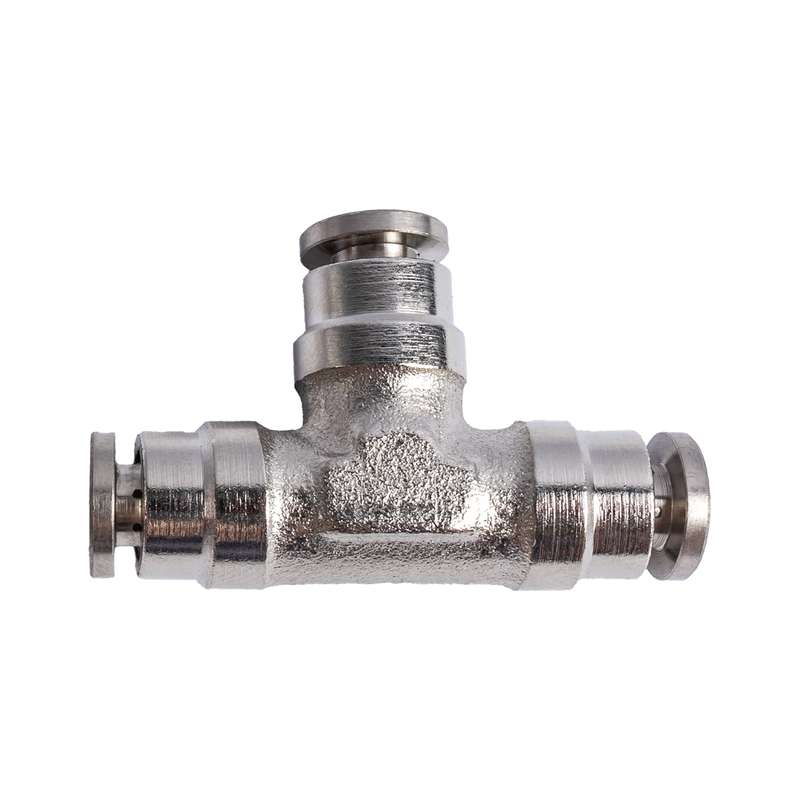 Metal pu fitting t-joint 4mm