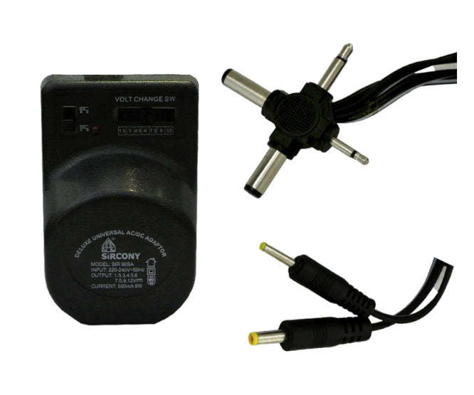 Power supply w/m universal 3-12vdc 0.5a sir96sa