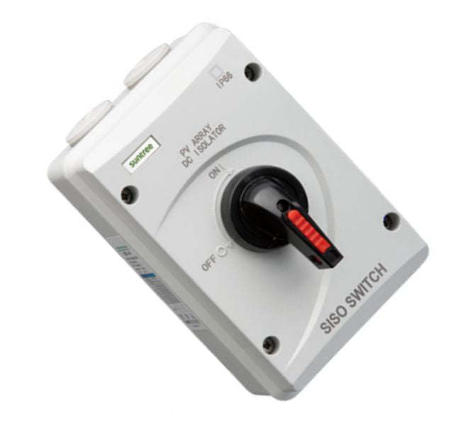 Enclosed isolator switch dc/pv 32A 2P 600V DC-SISO-40-32A-2P