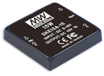 Dc-dc converter pcb i=12v o=12v 1a ske15a-12