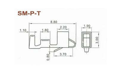 Terminal socket 2.54mm pitch sm-p series sm-p-t